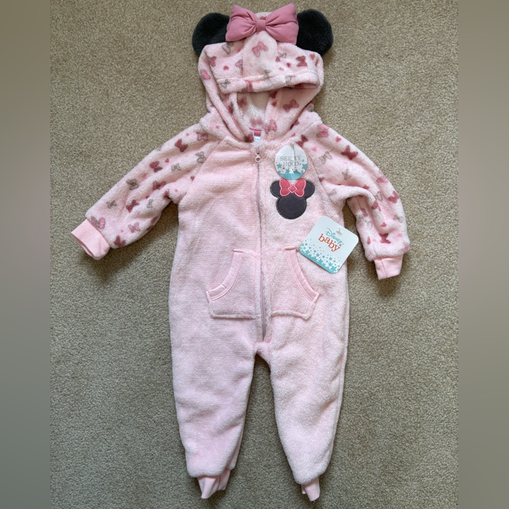 Disney Minnie Mouse Footies One Piece for 6-9 months